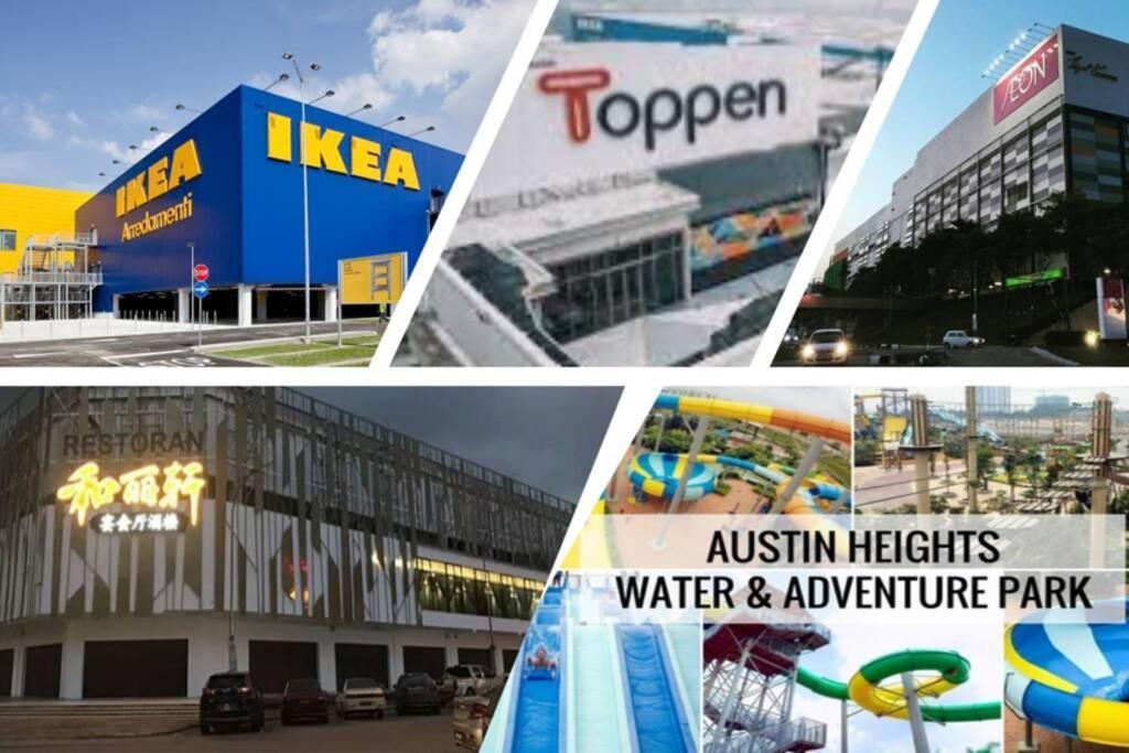 Viva Homestay @ Jb Mount Austin Ikea, Aeon, Toppen, Bubble Tea Town Johor Bahru Bagian luar foto